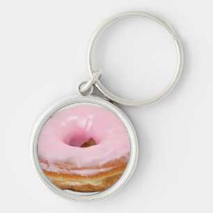 Chaveiro Rosquinha do fosco do rosa da comida da sobremesa