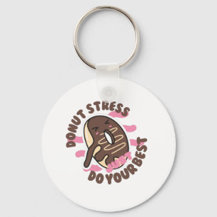 Chaveiro Rosquinha Stress Sempre, Faça Seu Melhor