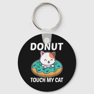 Chaveiro Rosquinha Tocar Meu Gato Engraçado E Pão De Noz Gi