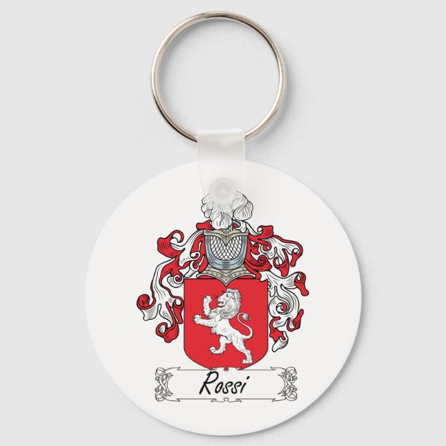 Chaveiro Rossi Family Crest (Frente)