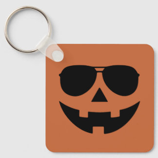 Chaveiro Rosto de abóbora de Halloween