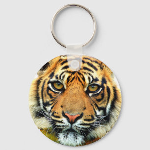 Chaveiro Rosto de animal tigre selvagem