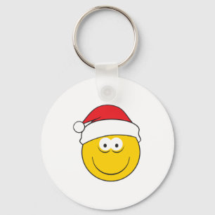 Chaveiro Rosto de Chapéu de Papai Noel