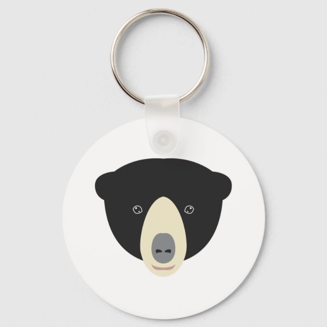 Chaveiro Rosto de Urso do Sol (Frente)