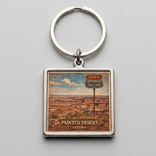 Chaveiro Rota 66 Centenário Pintura do Deserto Lembrança