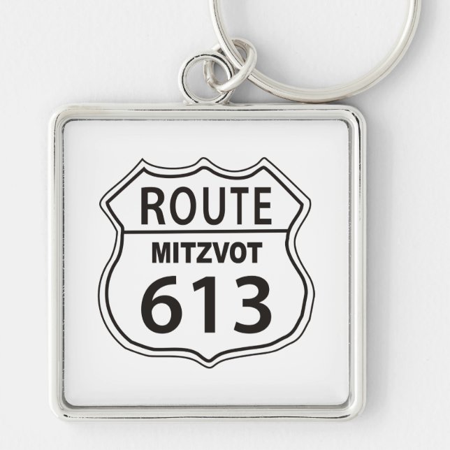 Chaveiro Rota Mitzvot 613 (Frente)