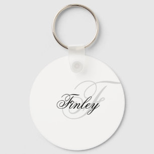 Chaveiro Roteiro minimalista do monograma de Wassermarke