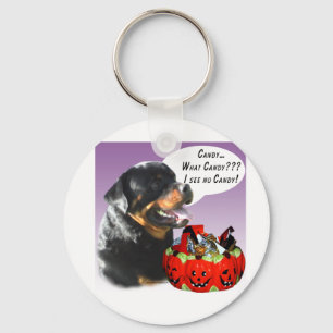 Chaveiro Rottweiler Halloween Candy