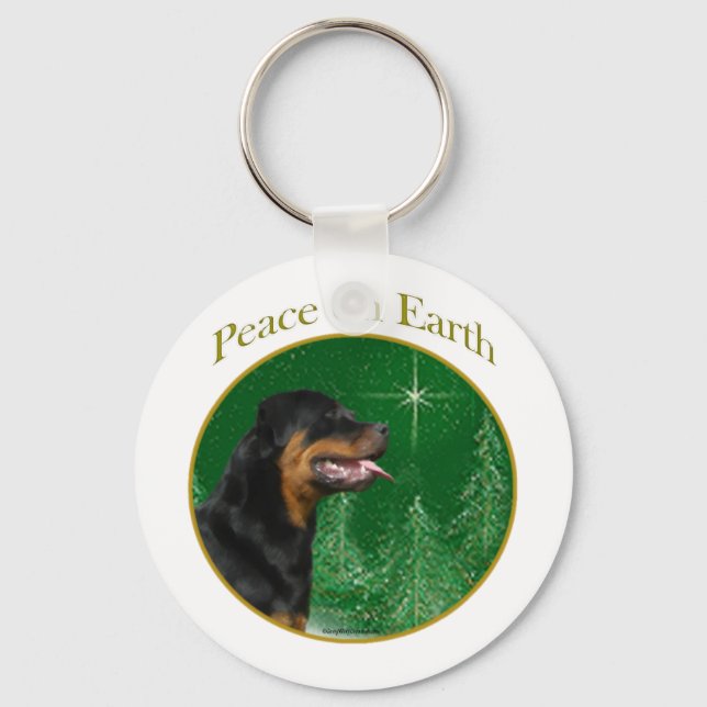 Chaveiro Rottweiler Peace (Frente)