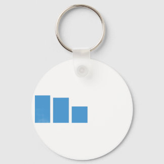 Chaveiro Rótulo de Endereço de Gráfico de Barras Azul Minim