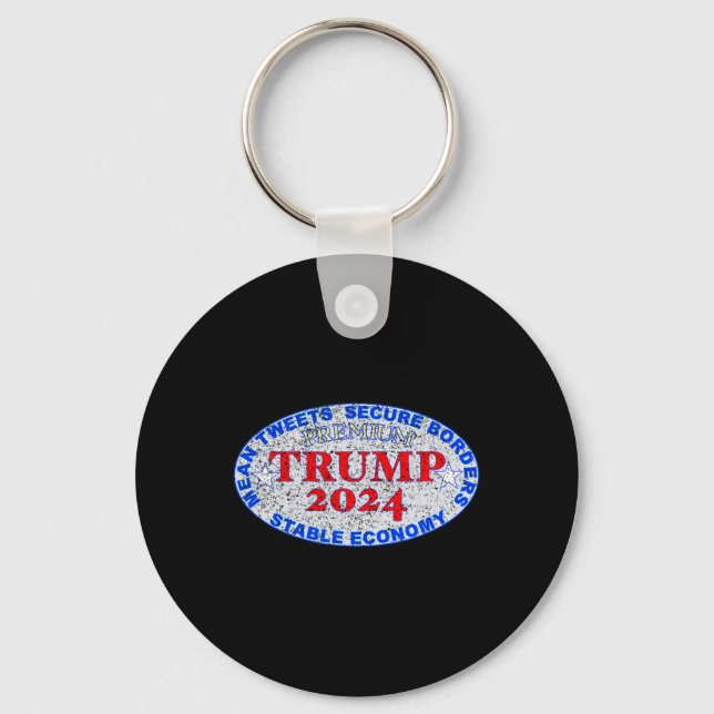 Chaveiro Rótulo Premium Trump Danificado (Frente)