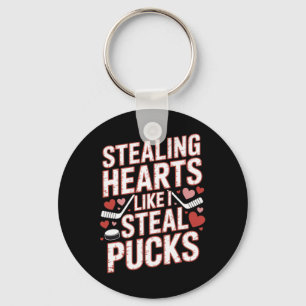 Chaveiro Roubando Corações Como Eu Roubo Pucks de Hóquei Va