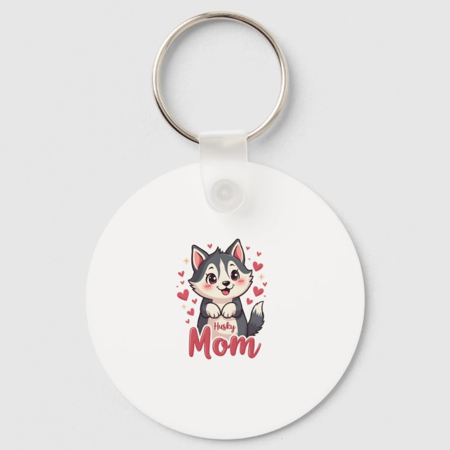Chaveiro Rouco Cachorro Mãe Cute Kawaii Design (Frente)