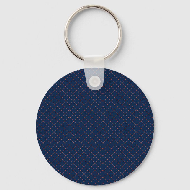 Chaveiro Round keychain with a dark blue background (Frente)