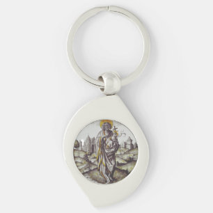 Chaveiro Roundel com o Santo John The Baptist