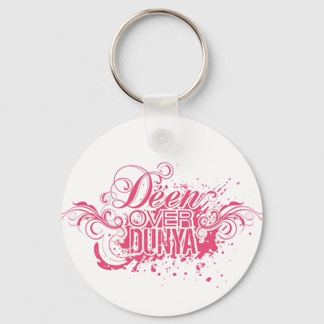Chaveiro roupa cor-de-rosa 'DEVER ODUNYA' (Frente)
