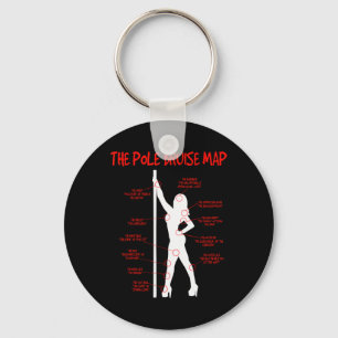 Chaveiro Roupa Dançarina de Dança Vista de Bruise Pole