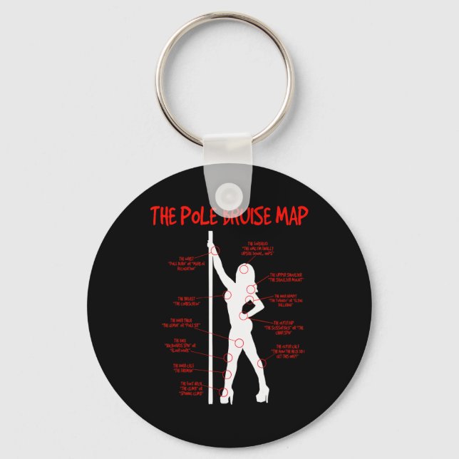 Chaveiro Roupa Dançarina de Dança Vista de Bruise Pole (Frente)