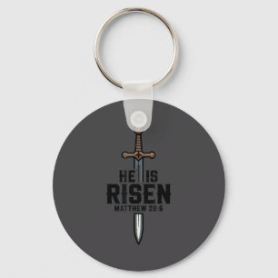 Chaveiro Roupa de Bebê Menino Cristão Espada Jesus Ressusci