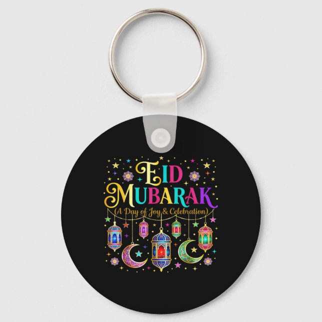 Chaveiro Roupa de Celebração Muçulmana Eid Mubarak para Eid (Frente)