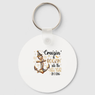 Chaveiro Roupa de Cruisin' Boozin' Ano Novo 2026 2