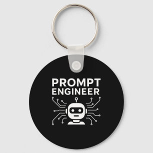 Chaveiro Roupa de Engenheiro de Prompt Piada de Tecnologia