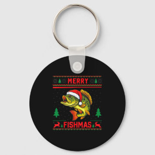 Chaveiro Roupa de Natal de pesca Alegre Natal dos Miúdos B