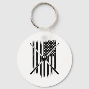 Chaveiro Roupa do jogador de Piscina do American Flag Billi