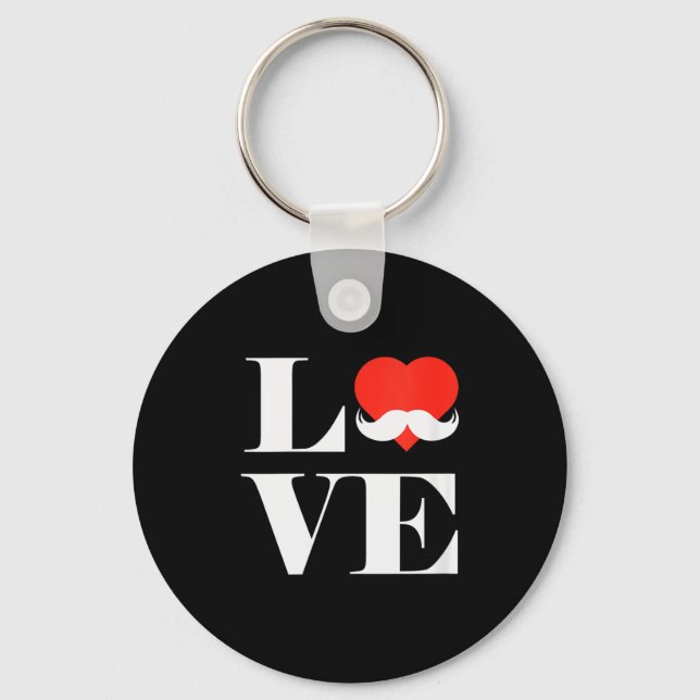 Chaveiro Roupas Bigode de Amor das Mulheres Presente Engraç (Frente)
