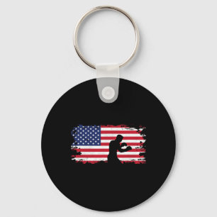Chaveiro Roupas de Boxe com Bandeira Americana - Mulheres B
