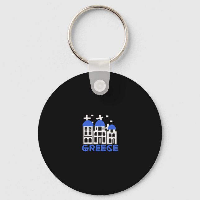 Chaveiro Roupas de cruzeiro de férias nas ilhas gregas (Frente)