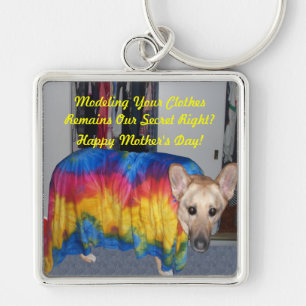 Chaveiro Roupas de modelagem de dias de as mães