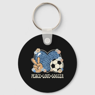 Chaveiro Roupas de mulher amante do futebol de estampa de c