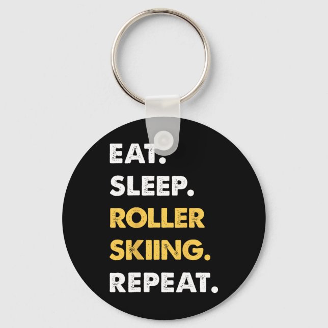 Chaveiro Roupas engraçadas para Roller-ski Coma Durma Rolle (Frente)