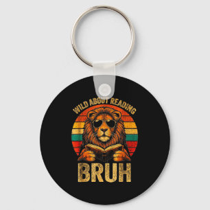 Chaveiro Roupas estampadas de animais loucos por ler bruh c