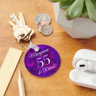 Chaveiro Roxo 55 Elegante e aposentadoria