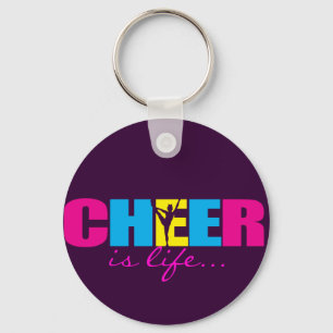 Chaveiro Roxo Cheerleading personalizado do elogio