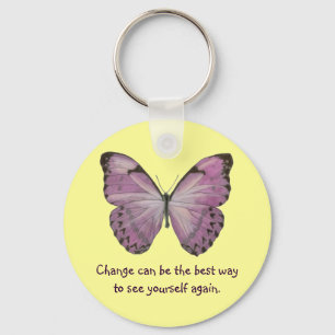 Chaveiro roxo da borboleta