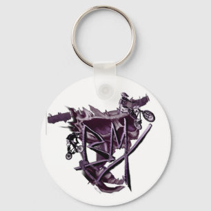 Chaveiro (roxo) de BMX
