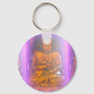 chaveiro roxo de buddha