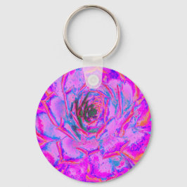 Chaveiro Roxo e Magenta - Sena Rosette Suculente