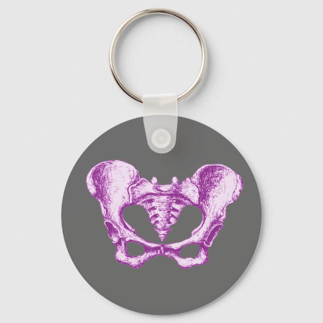 Chaveiro Roxo Pelvis fêmea (Frente)