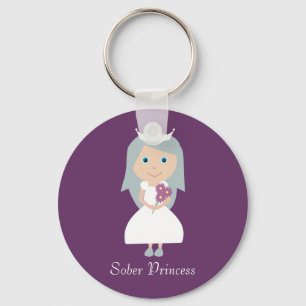 Chaveiro Roxo sóbrio bonito da princesa personagem de