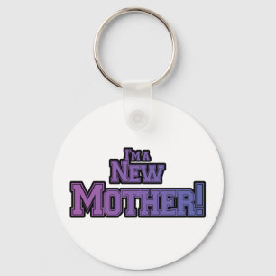 Chaveiro Roxo Sou uma Nova Mãe Camiseta e Presentes