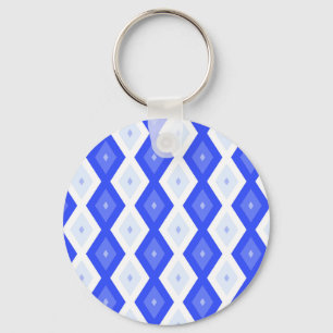 Chaveiro Royal blue diamond pattern