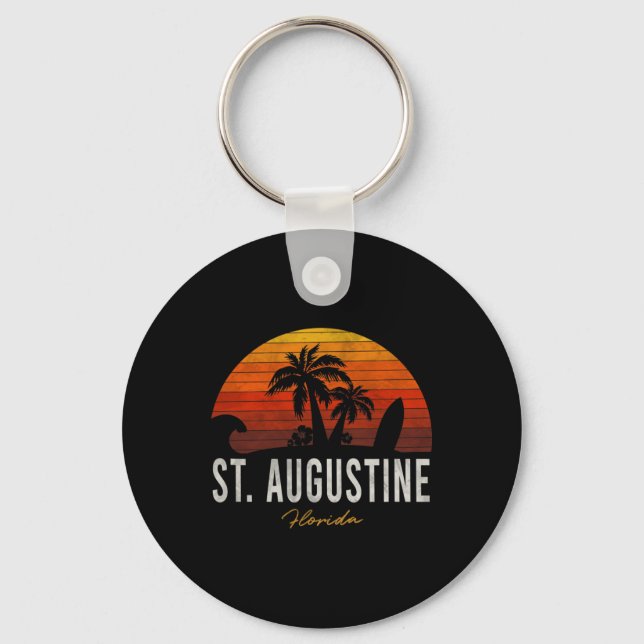 Chaveiro Rua. Augustine Beach Flórida Fl Palms VacSurf (Frente)
