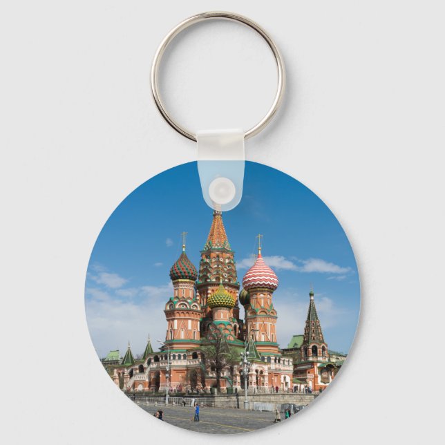 Chaveiro Rua.Catedral de Basil em Moscou (Frente)
