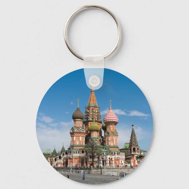 Chaveiro Rua.Catedral de Basil em Moscou (Frente)