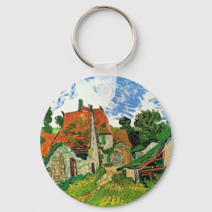Chaveiro Rua da Aldeia em Auvers por Vincent Van Gogh