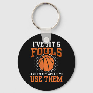 Chaveiro Rua da Bola de Basquete Inspiração Divertida Fã de